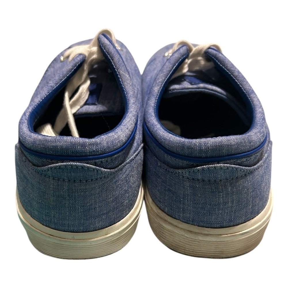 Ralph Lauren Blue Cream Sneakers Casual Comfort(Faxon low) - Picture 4 of 15
